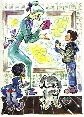 Путешествие Голубой Стрелы (сказка-повесть) мальчик передает письмо фее