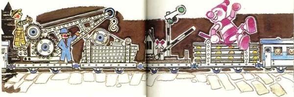 Путешествие Голубой Стрелы (сказка-повесть) железнодорожный состав