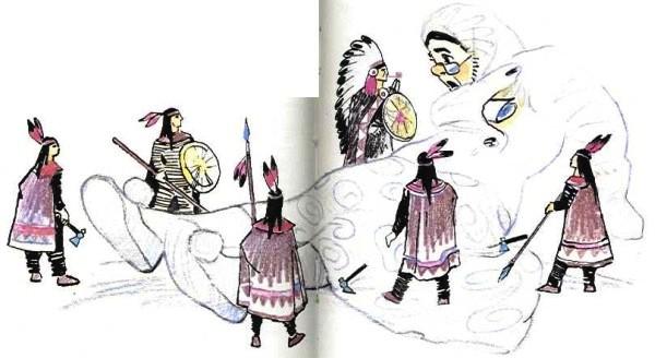 Путешествие Голубой Стрелы (сказка-повесть) старая служанка и индейцы игрушки