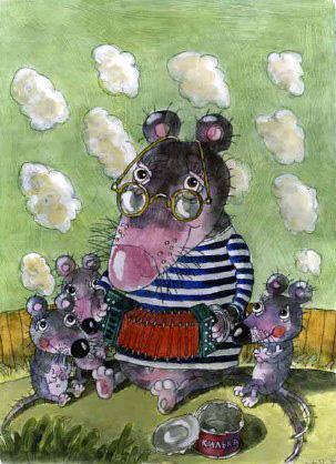 мышка мышь папа и мышата