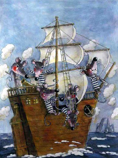 мышка мыши на корабле