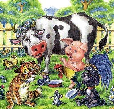 Как Пузик и Тузик раскрыли заговор (сказка) кот Пузик и пёс Тузик и домашние животные