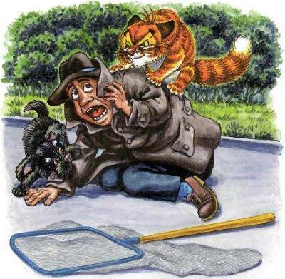 Как Пузик и Тузик раскрыли заговор (сказка) кот Пузик и пёс Тузик поймали и обезвредили злодея