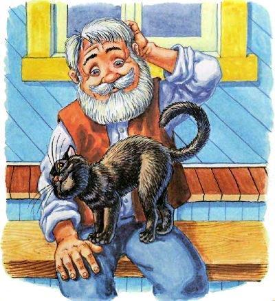 Пузик и Тузик идут по следу (сказка) дедушка и кошка