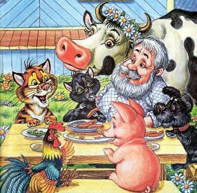 кот Пузик и пёс Тузик домашние животные