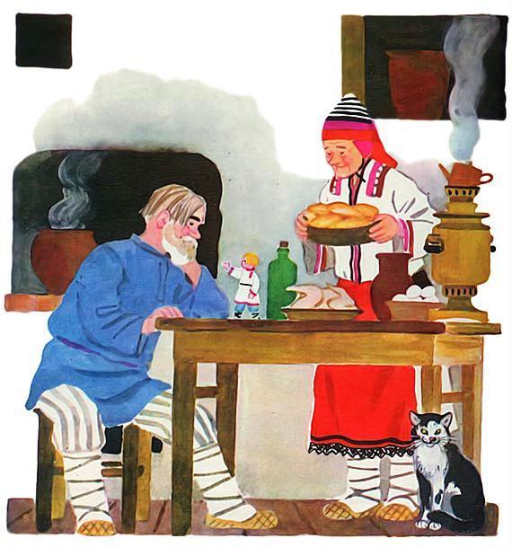 Сказки красавчик. Бабушка за столом с самоваром. Мордовские народные сказки. Дед с бабкой за столом. Чаепитие у бабушки.