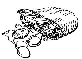 Денискины рассказы: Расскажите мне про Сингапур корзина с продуктами