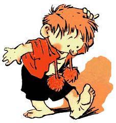 Растеряйка и принялся искать чулки