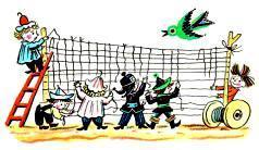 Как Знайка придумал воздушный шар (рассказ) маленькие человечки плетут из нитей сеть