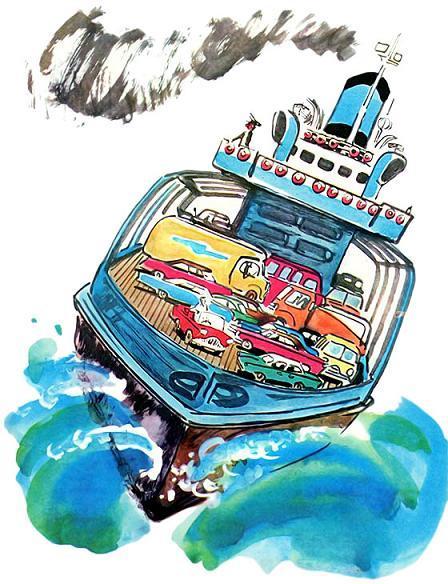 Рассказы о маленьком автомобильчике маленький автомобильчик на палубе парома в шторм