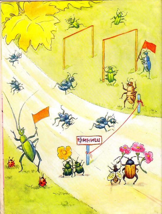 Жуки-Быстроноги— состязаются в быстроте бега