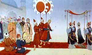 Рыбка Гульдор (сказка) Падишах устроил дочери Чин-Мо-Чина пышную встречу и тут же объявил, что женится на принцессе с золотыми серьгами.