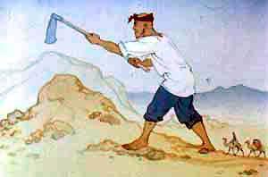 Рыбка Гульдор (сказка) Кетмешцик ударил кетменем