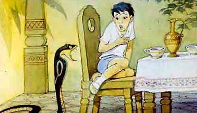 Рикки-Тикки-Тави (сказка) Нагайна приползла в дом людей Тедди на стуле змея