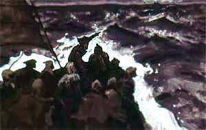 Робин Гуд со стрелками на борту корабля