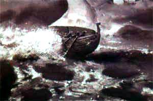 корабль шторм