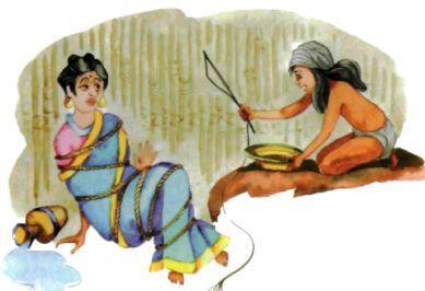 Индонезийская народная сказка: Сандино и трусливые черти сандино и жестокая женщина