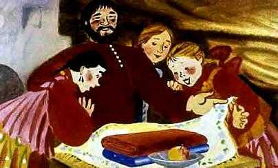 отец привез подарки дочерям