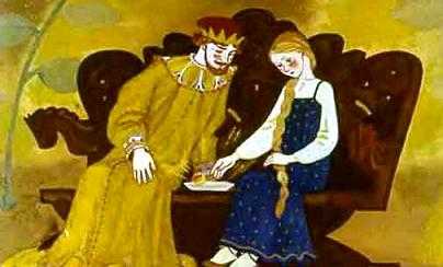 Спрашивает царь у Марьюшки