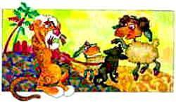 баран ущипнул детеныша, и тот громко заплакал