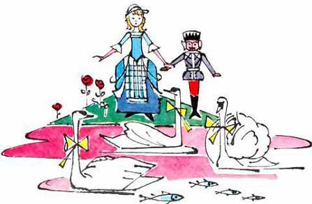 Щелкунчик и мышиный король (сказка) Щелкунчик у пруда с лебедями