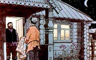 Зашел старик в избу к богатому мужику