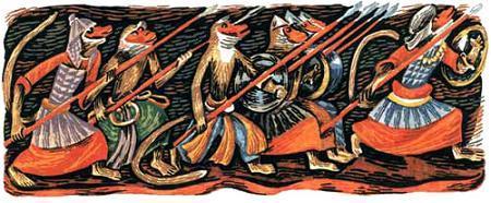 Рама, Сита и летаюяя обезьяна Хануман