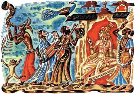 Рама, Сита и летаюяя обезьяна Хануман