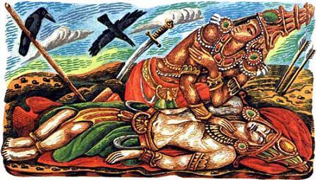 Рама, Сита и летаюяя обезьяна Хануман