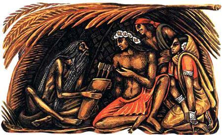 Рама, Сита и летаюяя обезьяна Хануман