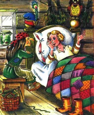 русская народная сказка: Сказка о молодильных яблоках и живой воде баба-яга и иван царевич