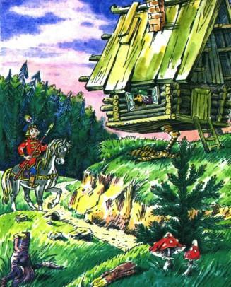 избушка на курьих ножках и баба яга