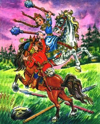 Синеглазка и иван царевич палицы и копья