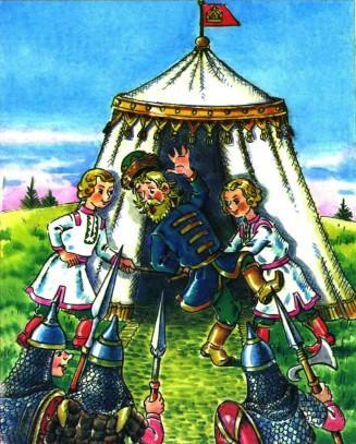 сыновья Синеглазки выгоняют царевича