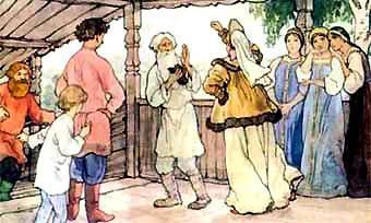 Сказка о рыбаке и рыбке Осердилася пуще старуха, По щеке ударила мужа