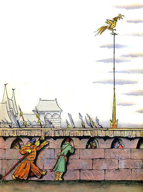 золотой петушок на шпиле