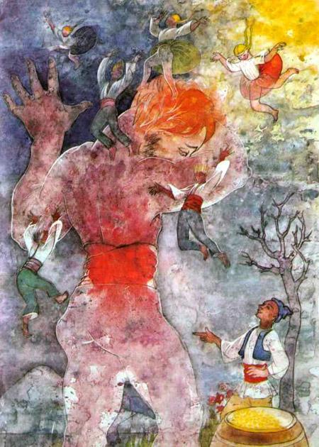 Сказка об умном Голобородушке и глупых великанах 38