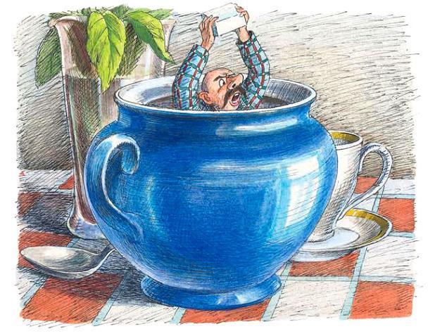 с сахаром в руках