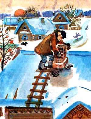 трубочист на крыше