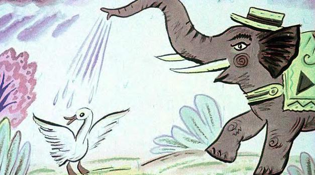 Сказка про слона, про костер и про белую уточку (сказка Дональда Биссета) Сказка про слона, про костер и про белую уточку