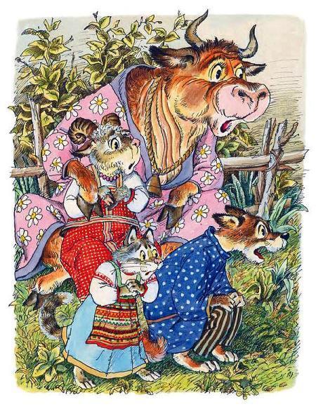 кошечка-судомоечка, собачка-пустолаечка, овечка-тихоня и Басуля-коровушка