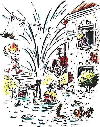 Сказка с подробностями пожарные в воде