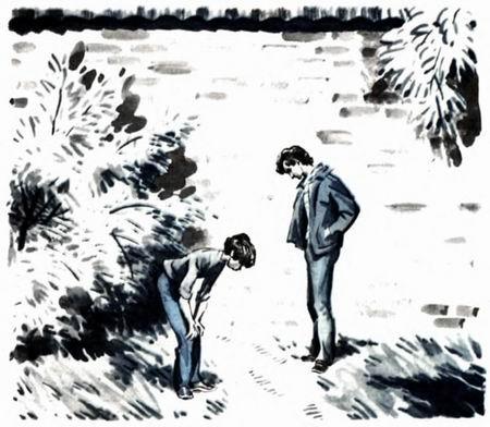 Сказочное наказание (повесть) ребята изучают следы