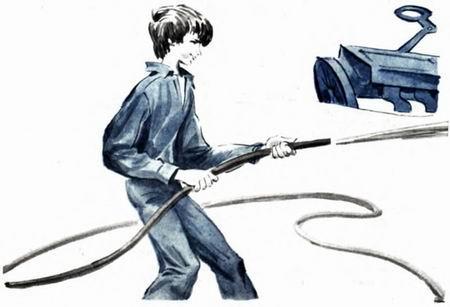 Сказочное наказание (повесть) мальчишка поливает из шланга