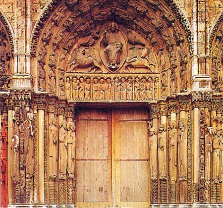 Западный портал Шартрского собора