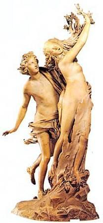 Л. Бернини. Аполлон и Дафна, мрамор, 1622–1623. В этом изваянии Бернини сумел рассказать весь миф, а не отдельный его эпизод.