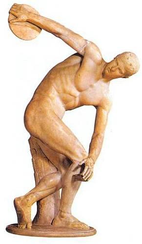 Мирон. Дискобол, мрамор, V в. до н. э.