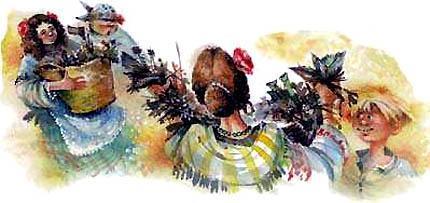 Сливы за мусор (сказка) Всполошился народ, побежал по домам. Хозяйки пыль столбом подняли - мусор в корзинки да мешки собирают, дочек на площадь посылают.