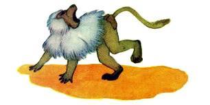 Слоненок павиан