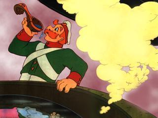 Слово (русская сказка) солдат из котла воду ложкой подчерпнул